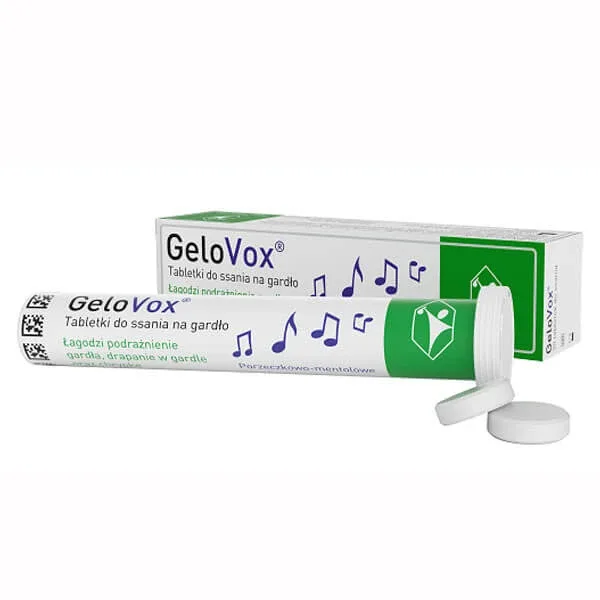 GeloVox, pastile pentru gât, aromă de coacăz-mentol, 20 unități — preț și oferte