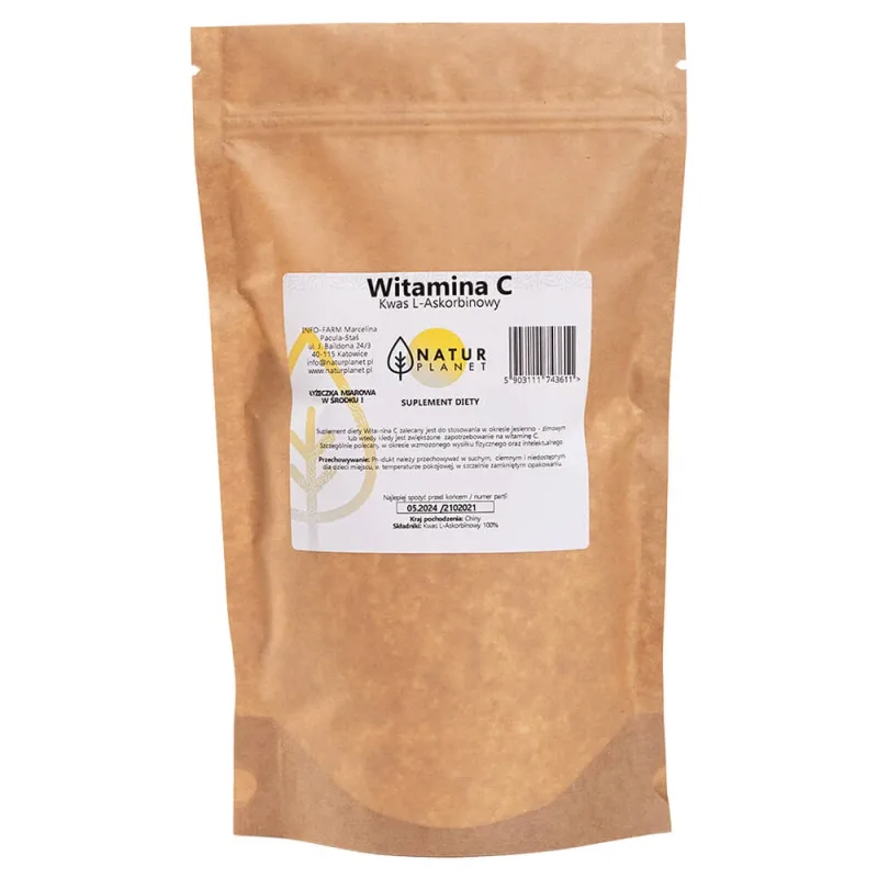 Natur Planet Vitamina C, acid L-ascorbic, 300 g — preț și oferte