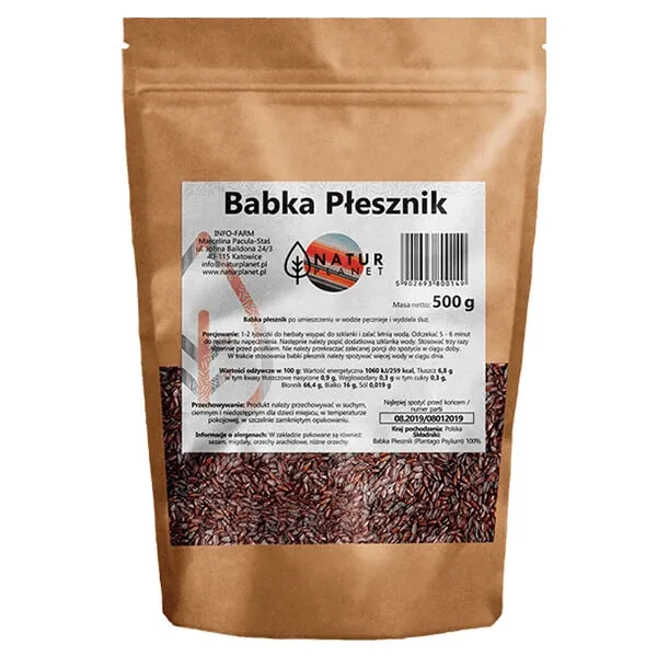 Natur Planet Semințe de psyllium, 500 g — preț și oferte