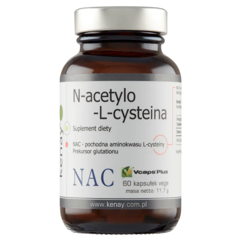 Kenay NAC N-acetil-L-cisteină, 60 capsule vegetale — preț și oferte