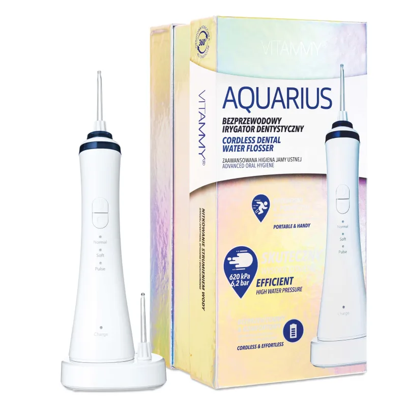 Vitammy Aquarius, irigator dentar, fără fir, fără fir, 1 buc — preț și oferte
