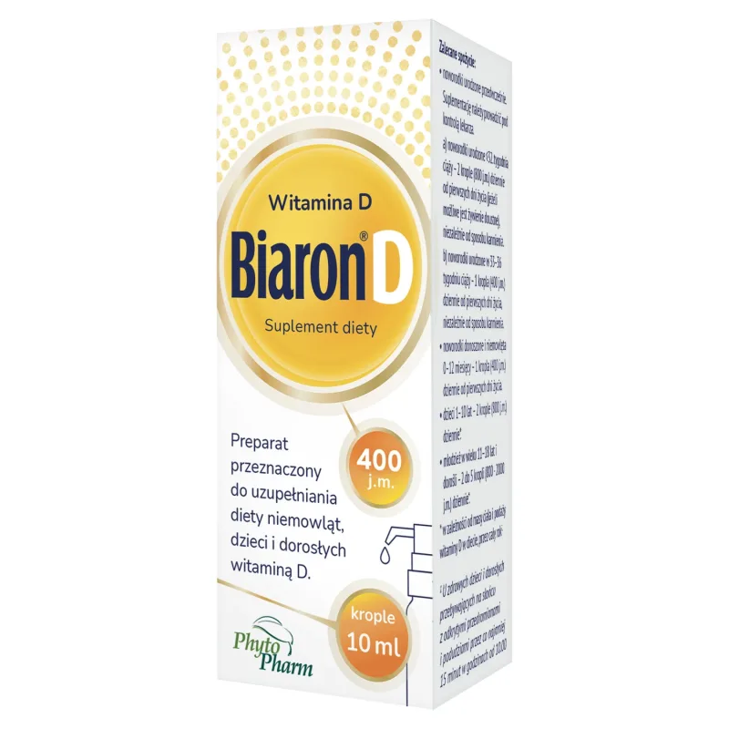 Biaron D, vitamina D 400 UI, picături, 10 ml Phytopharm — preț și oferte