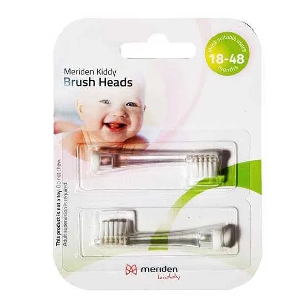 Meriden Kiddy, sfaturi periuță de dinți sonică pentru copii, 18-48 luni, 2 bucăți — preț și oferte