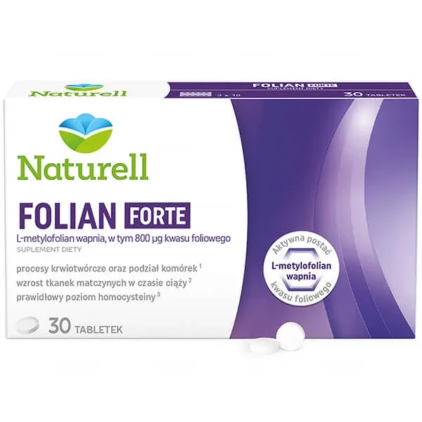 Naturell Folian Forte, acid folic 800 µg, 30 comprimate Naturelle — preț și oferte