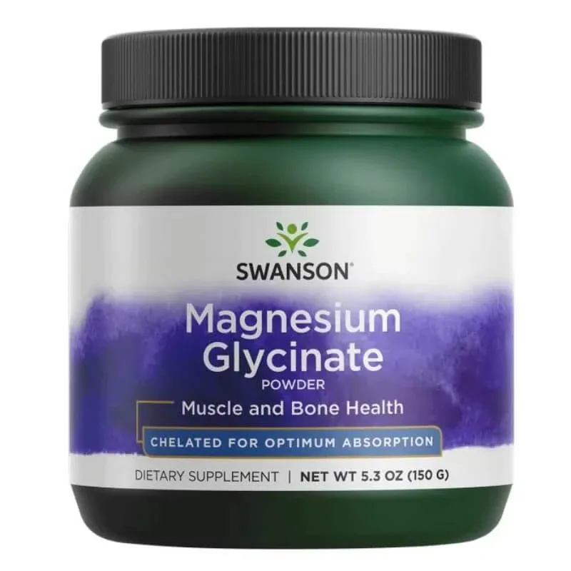 Swanson Magnesium Glycinate Powder, chelat de magneziu, 150 g — preț și oferte