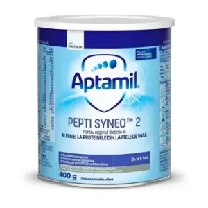 Lapte praf Aptamil Pepti 2 Syneo (Bebilon), după 6 luni, 400 g, Nutricia