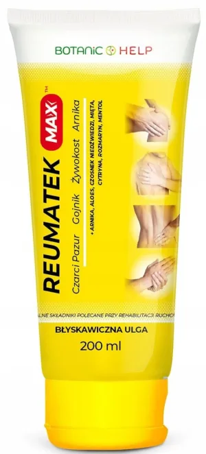 Botanic Help Reumatek Max, gel de masaj, 200 ml