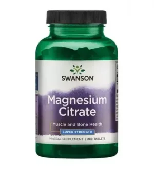 Swanson Citrat de magneziu, citrat de magneziu, 240 comprimate