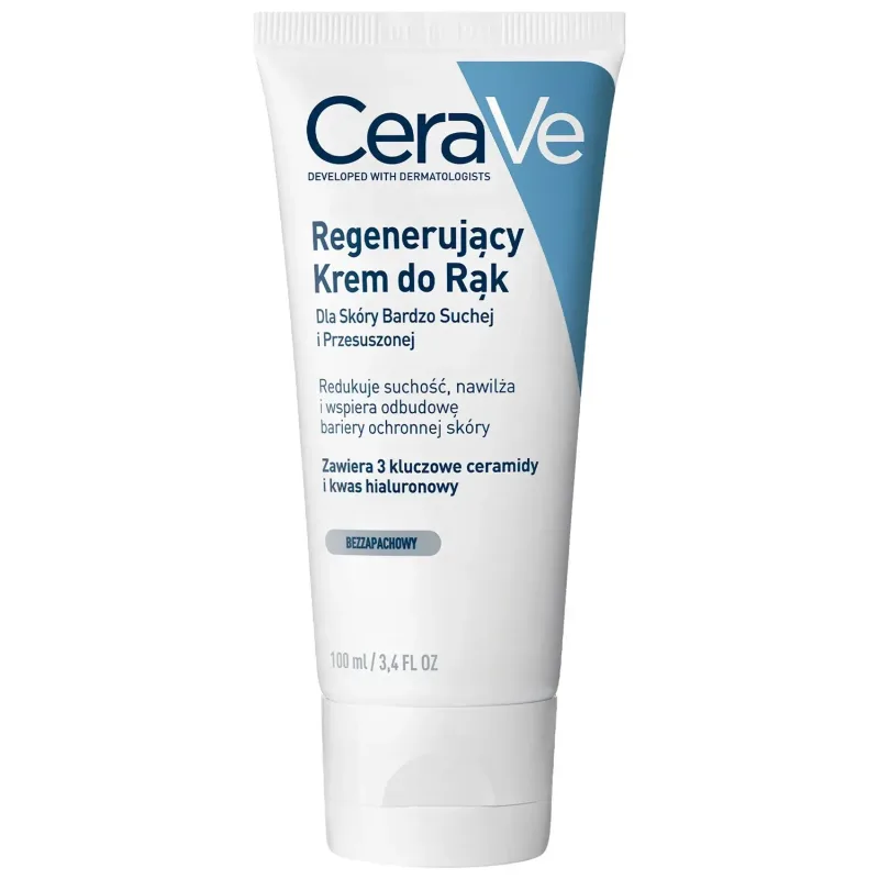 Cremă de mâini regeneratoare CeraVe, cu ceramide, piele foarte uscată și deshidratată, 100 ml, L’Oréal — preț și oferte