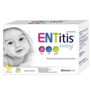 ENTitis Baby pentru sugari de peste 6 luni și copii, aromă de banane, 30 pliculețe