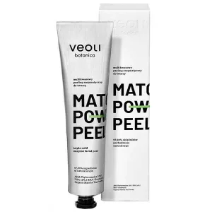 Veoli Botanica Matcha Power Peel, scrub facial enzimatic, multiacid, 75 ml