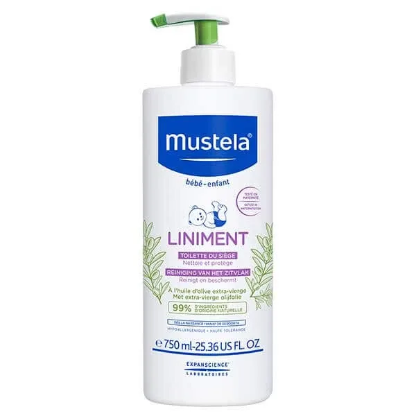 Mustela Bebe Enfant Liniment, emulsie de curățare pentru zona scutecelor, de la naștere, 750 ml — preț și oferte
