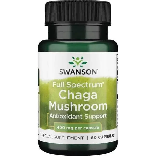Swanson spectru complet de ciuperci Chaga, 60 capsule — preț și oferte
