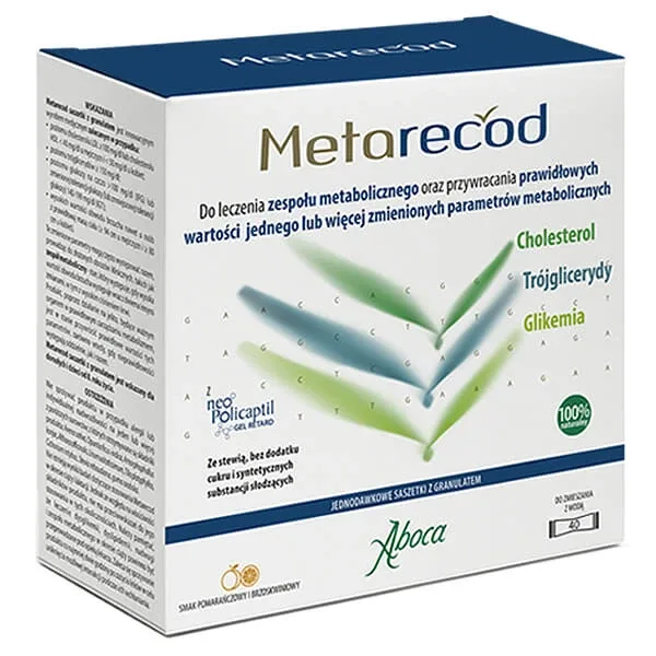 Metarecod, granule pentru soluție orală, aromă de portocale-piersici, 40 plicuri ABOCA — preț și oferte