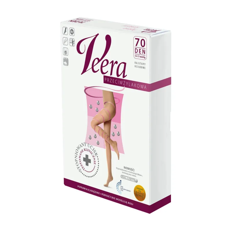 Veera Przeciwżylakowa, dresuri de compresie, 70 den, mărimea 4, visone — preț și oferte
