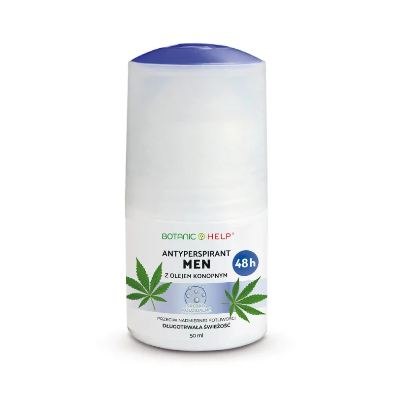 Botanic Help Men, antiperspirant roll-on 48h cu ulei de cânepă, 50 ml — preț și oferte