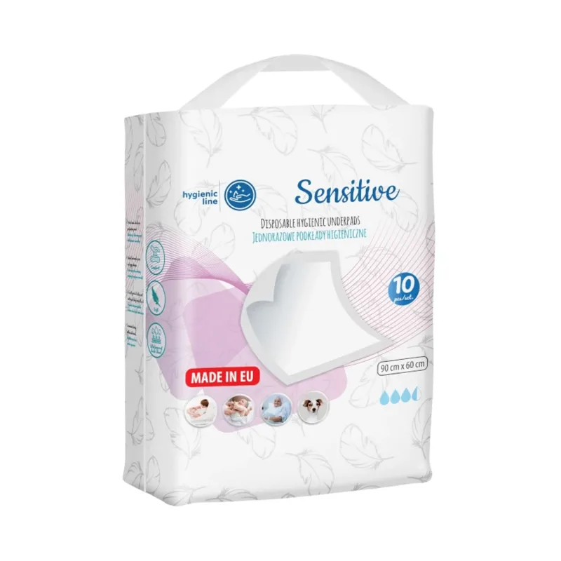 AKUKU Sensitive, tampoane sanitare de unică folosință, 60 x 90 cm, 10 bucăți — preț și oferte