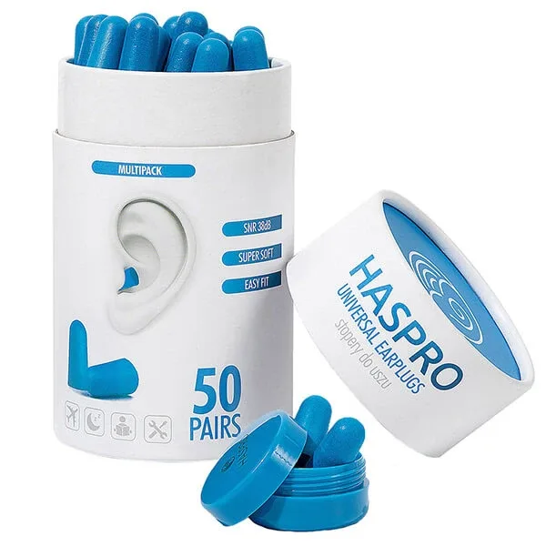 Haspro Tube, dopuri pentru urechi, albastru, 100 bucăți — preț și oferte