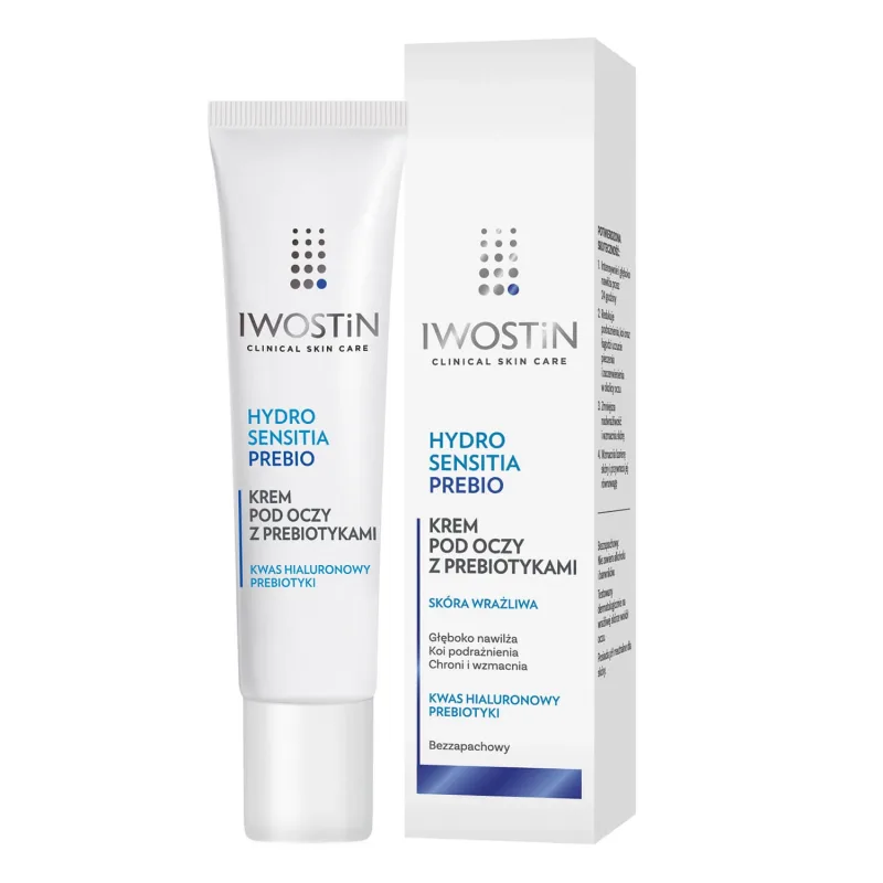 Iwostin Hydro Sensitia Prebio, cremă de ochi cu prebiotice, piele sensibilă, 15 ml — preț și oferte