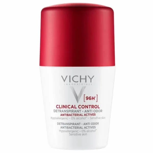 Vichy Clinical Control, antiperspirant roll-on pentru femei, protecție 96 ore, 50 ml — preț și oferte