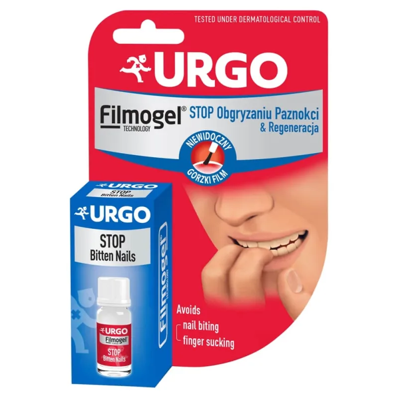Urgo Filmogel Stop Nail Biting &amp; Regeneration, plasture lichid pentru unghii, 9 ml — preț și oferte
