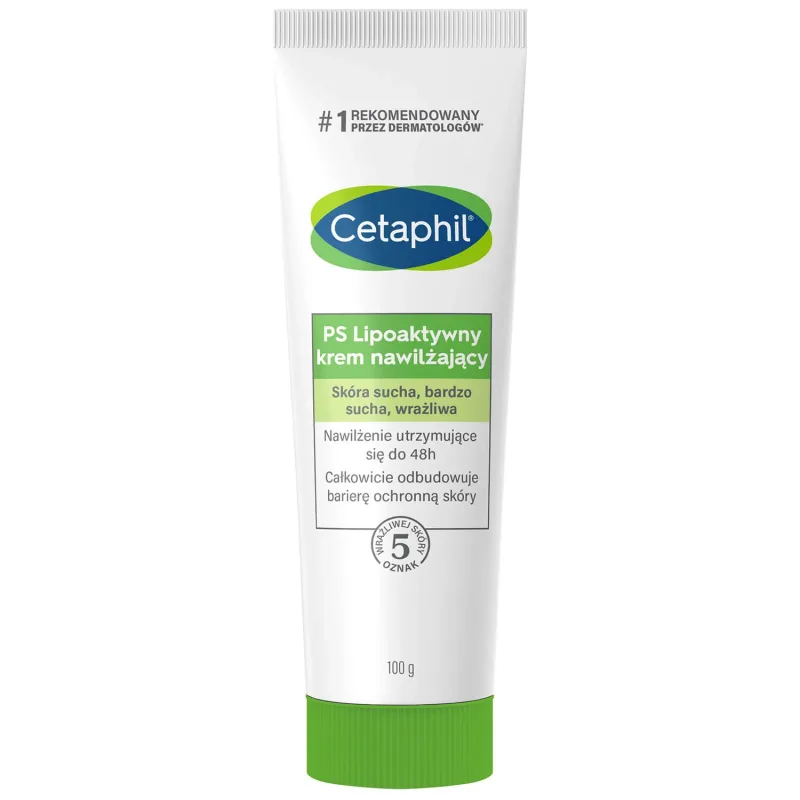 Cetaphil PS, cremă hidratantă lipoactivă, piele uscată, foarte uscată, sensibilă, 100 g — preț și oferte