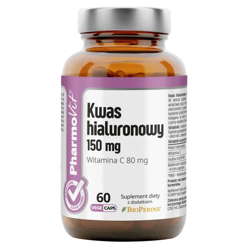 PharmoVit Acid hialuronic 150 mg, 60 capsule vegetale — preț și oferte