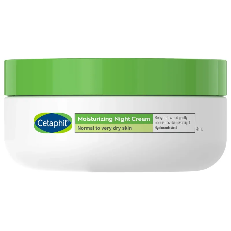 Cetaphil, cremă hidratantă facială cu acid hialuronic, cremă de noapte, 48 ml — preț și oferte