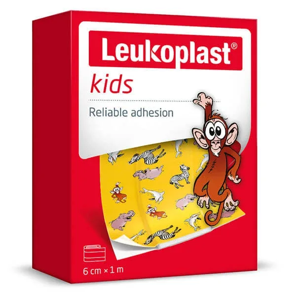 Leukoplast Kids, bandaj pentru copii, impermeabil, 6 cm x 1 m, 1 buc — preț și oferte