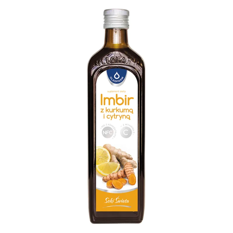Oleofarm Sucuri din lume Ghimbir cu turmeric și lămâie cu vitamina C, 490 ml — preț și oferte