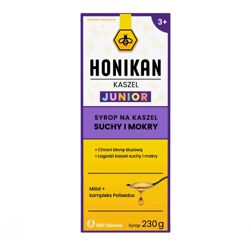Honikan Cough Junior, sirop pentru copii de la 3 ani, 230 g USP — preț și oferte