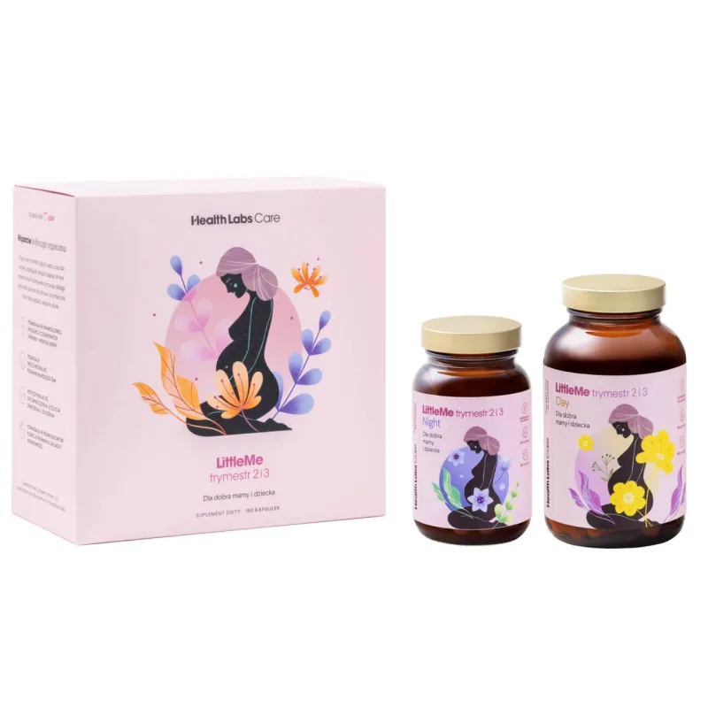 Health Labs LittleMe Trimestrul 2 și 3 Ziua, 90 capsule + Noapte, 60 capsule kit — preț și oferte