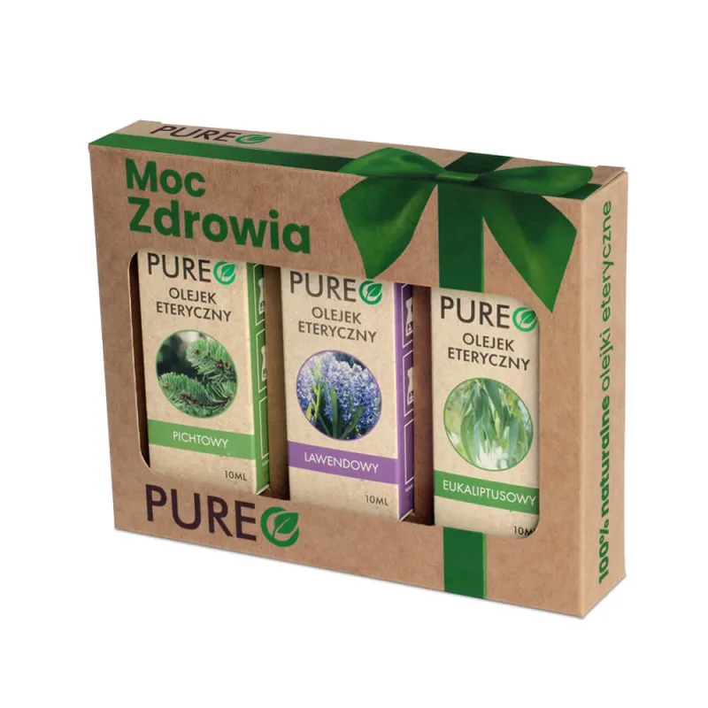 Set Pureo Health Power, uleiuri esențiale naturale, paleo, lavanda, eucalipt, 3 x 10 ml — preț și oferte