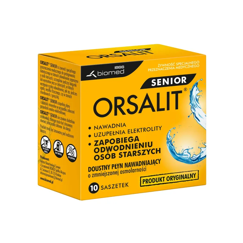 Orsalit Senior, lichid de rehidratare orală, 10 pliculețe BIOMED — preț și oferte