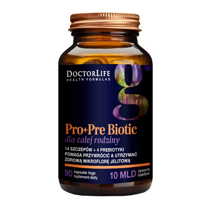 Doctor Life Pro+Pre Biotic pentru întreaga familie, 90 capsule vegetale — preț și oferte