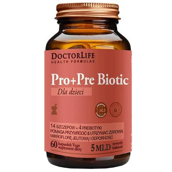Doctor Life Pro+Pre Biotic pentru copii, 60 capsule — preț și oferte