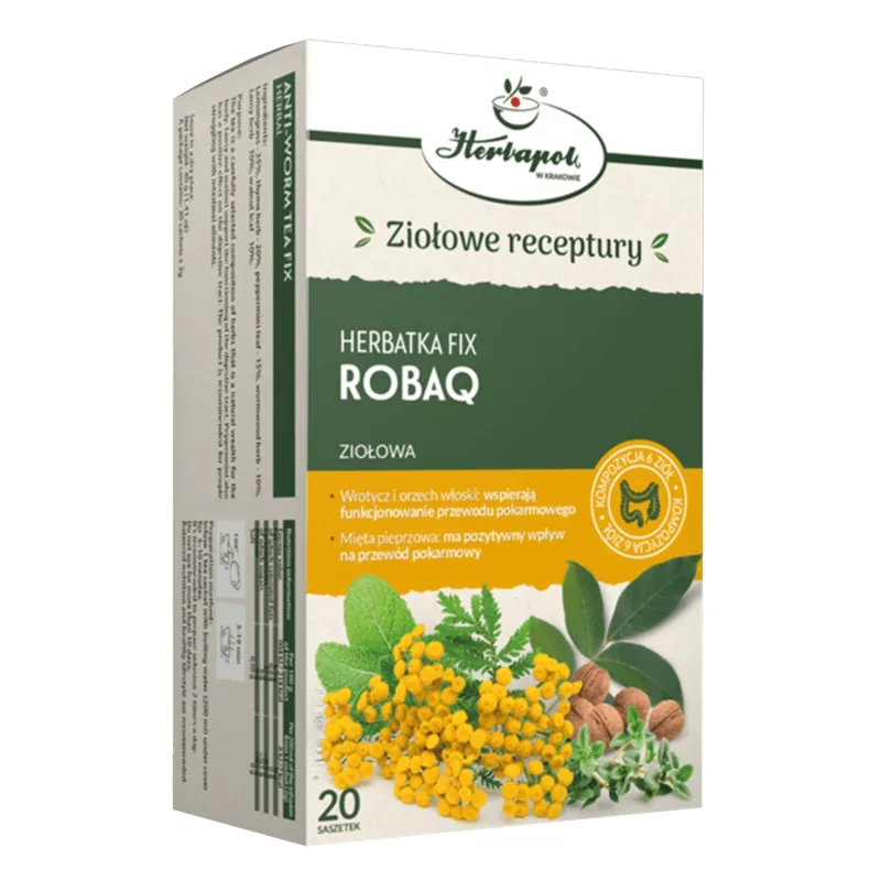 Herbapol Robaq, ceai fix, 2 g x 20 pliculețe — preț și oferte