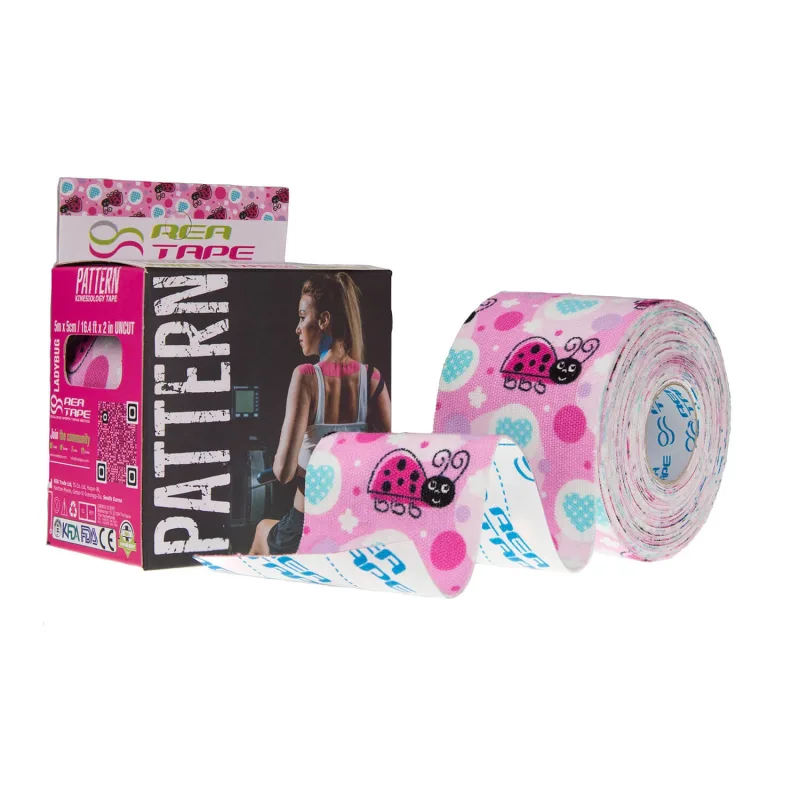 Model Rea Tape, bandă kinesiologică, Buburuze, 5 cm x 5 m — preț și oferte