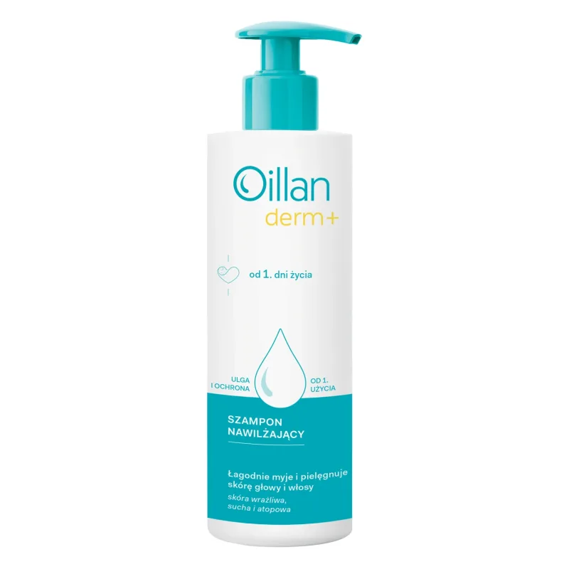 Oillan Derm+, șampon hidratant, din ziua 1, 180 ml — preț și oferte