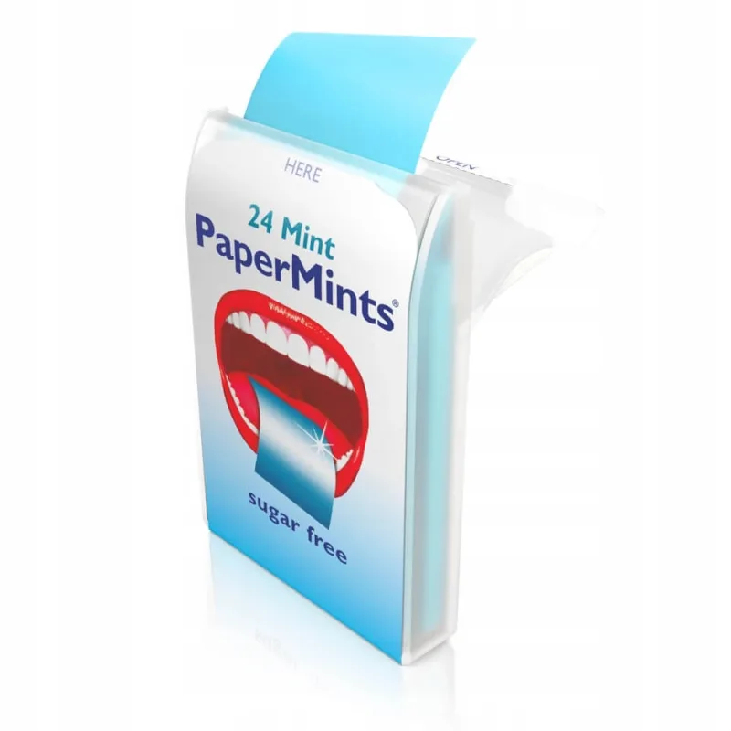 PaperMints, deodorant pentru respirație, fără zahăr, aromă de mentă, 24 bucăți — preț și oferte