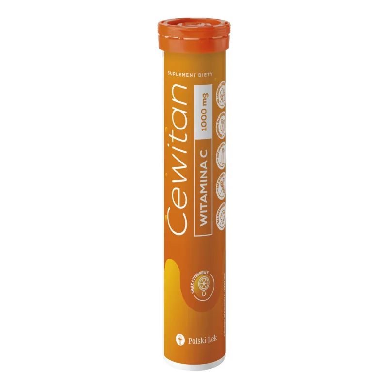 Cewitan Vitamina C 1000 mg, aromă de lămâie, 24 comprimate efervescente Lek Pharmaceuticals — preț și oferte