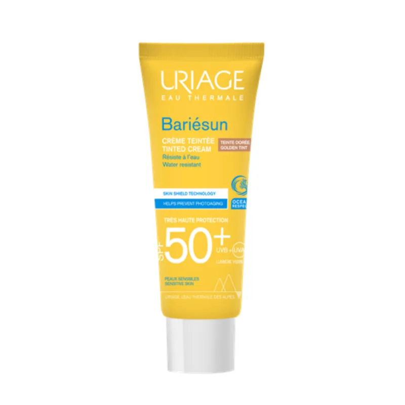 Bariesun Crema Colorata SPF50 Nuanta Gold, 50ml, Uriage — preț și oferte