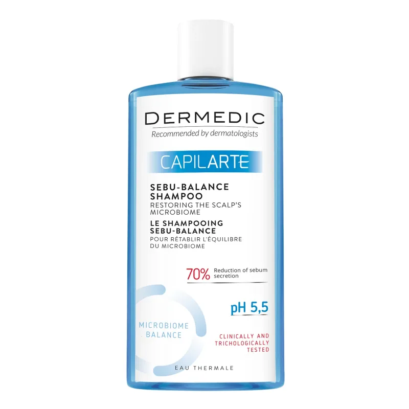 Dermedic Capilarte Sebu-Balance, șampon reechilibrant pentru păr gras, 300 ml — preț și oferte