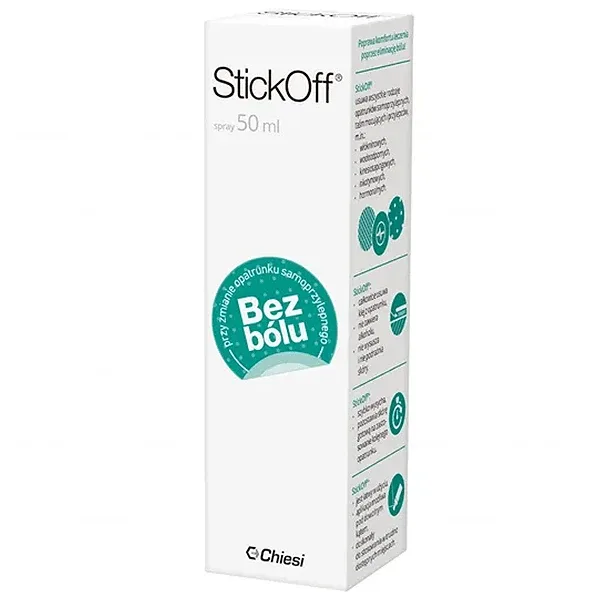 Stick Off, spray pentru îndepărtarea fără durere a tencuielilor, 50 ml Chiesi Pharmaceuticals — preț și oferte