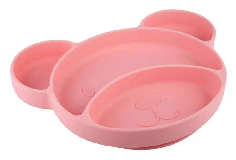 CANPOL Farfurie Silicon Compartimentata Bear Roz 51/401 CANPOL BABIES — preț și oferte