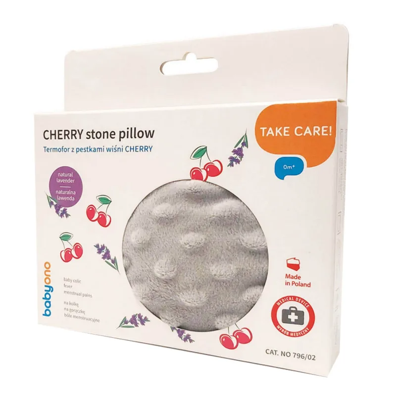 BabyOno Cherry, thermofill cu semințe de cireșe, gri, 796/02, 1 buc — preț și oferte