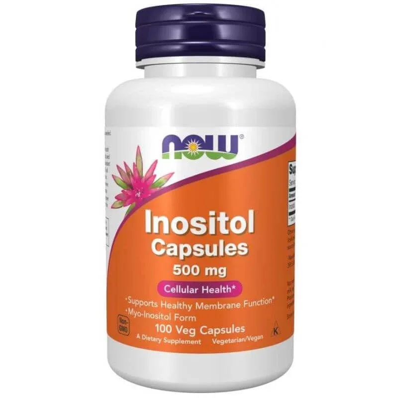 Now Foods Inositol, inositol 500 mg, 100 capsule vegetariene — preț și oferte