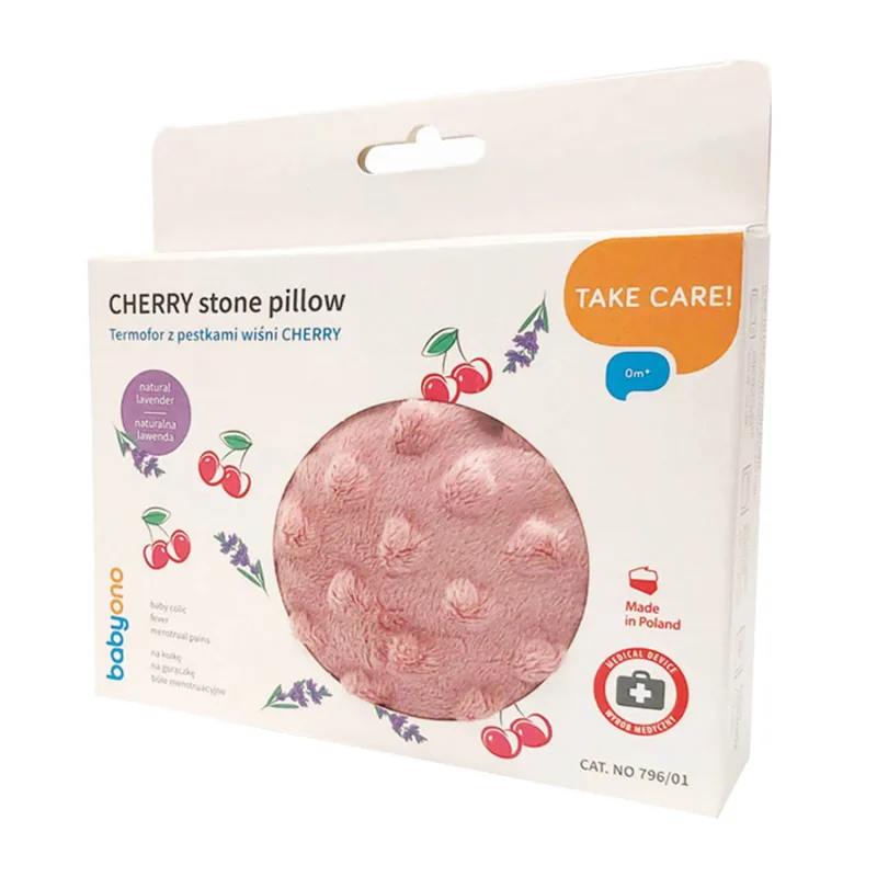 BabyOno, thermofill cu semințe de cireșe, Cherry, roz, 1 buc — preț și oferte