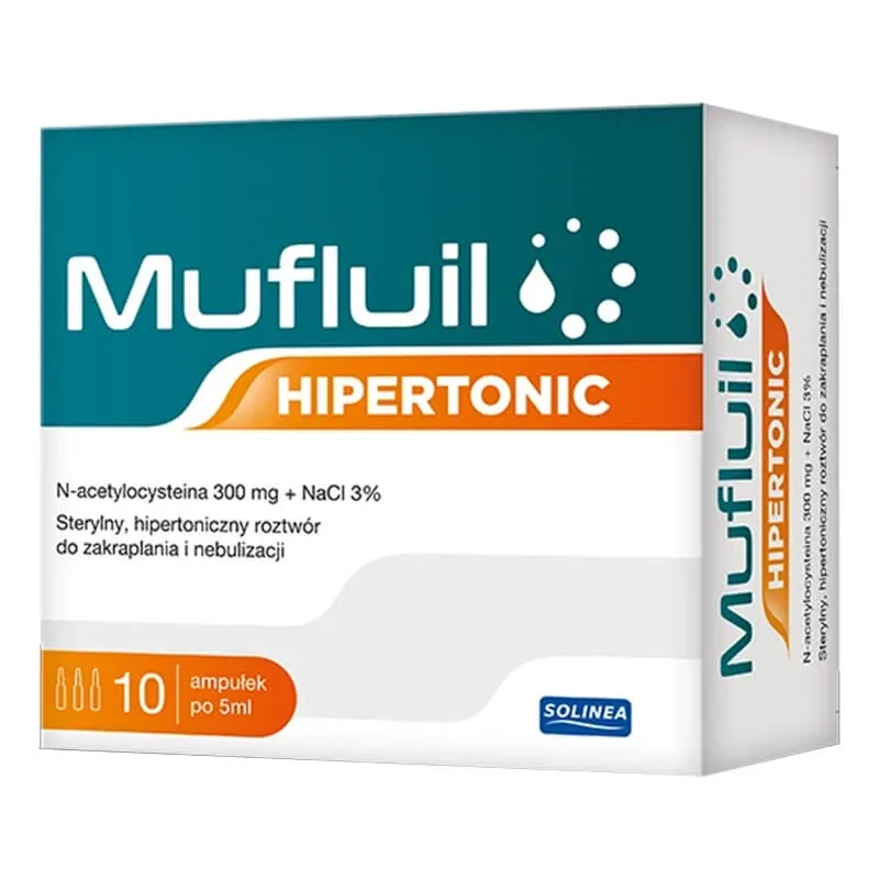 Mufluil Hipertonic, soluție hipertonică pentru picurare și nebulizare, 5 ml x 10 fiole — preț și oferte