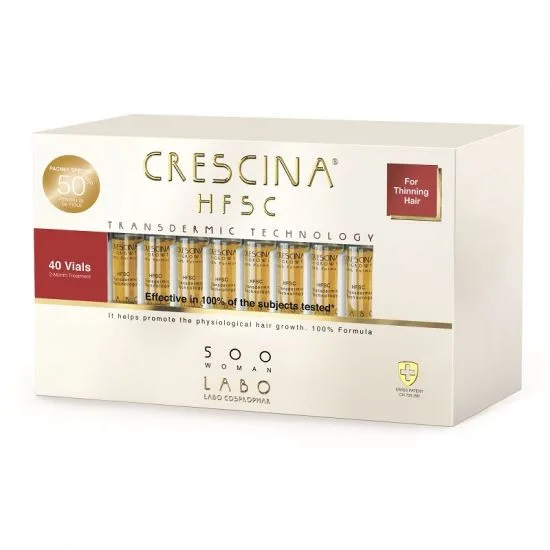 Tratament Crescina Hfsc Transdermic 500 Woman, 40 fiole, Labo Labo Cosprophar Suisse — preț și oferte